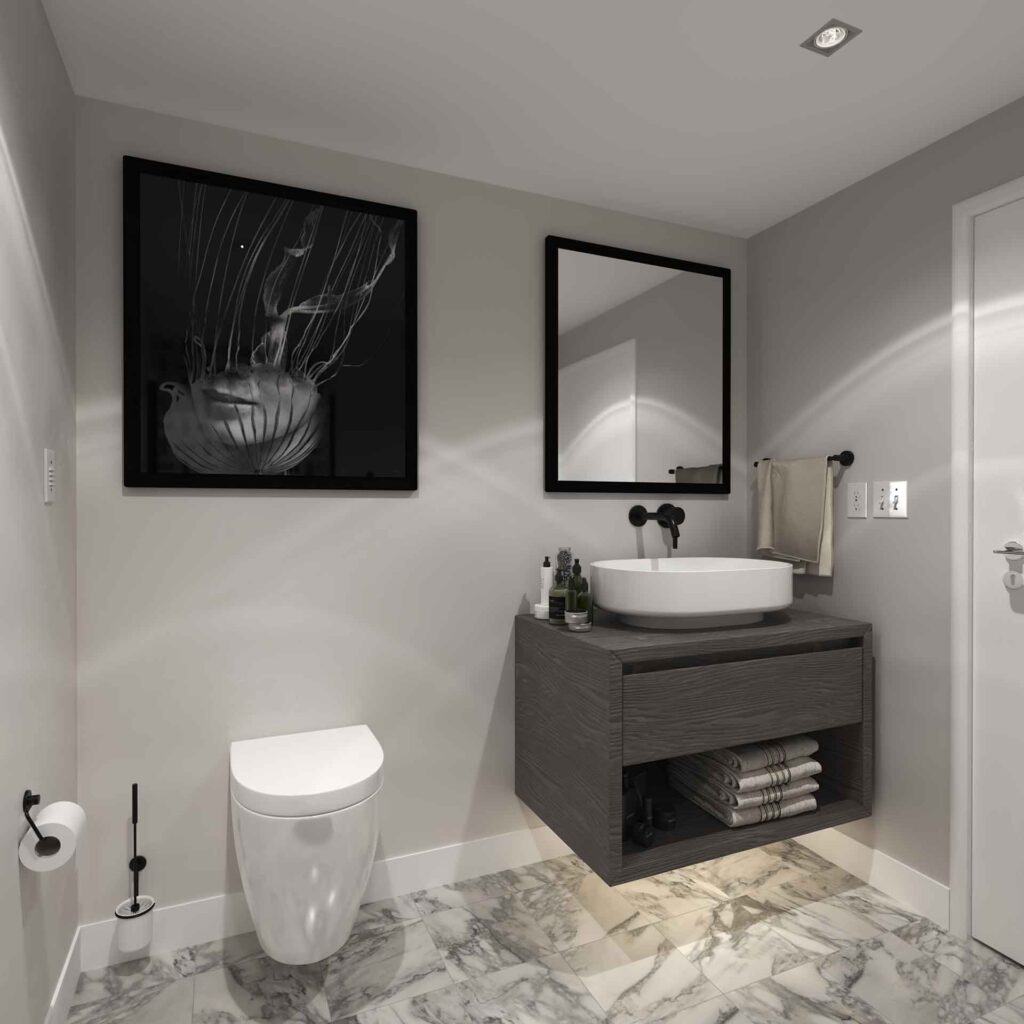Modern Bathroom Elegance: Immerse yourself in modern comfort; this bathroom defines luxury without compromising on efficiency. Modern Bathroom Elegance: Immerse yourself in modern comfort; this bathroom defines luxury without compromising on efficiency.